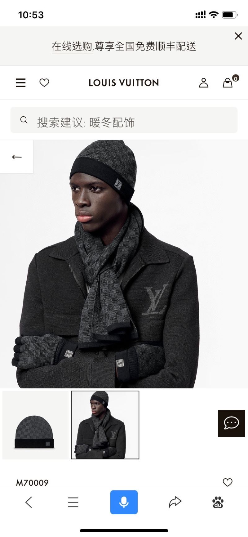 Louis Vuitton Caps Scarfs